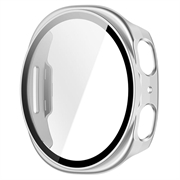Samsung Galaxy Watch9 Plastic Case with Screen Protector - 40mm - Matte Silver