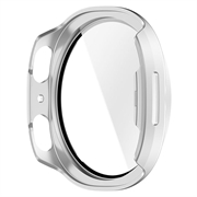 Samsung Galaxy Watch9 Plastic Case with Screen Protector - 40mm - Matte Silver