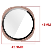 Samsung Galaxy Watch9 Plastic Case with Screen Protector - 40mm - Pink