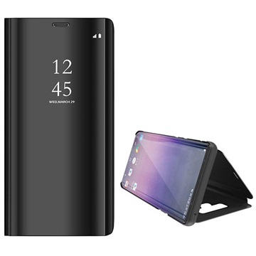 Luxury Series Mirror View Samsung Galaxy Note9 Flip Case - Black