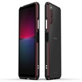 Polar Lights Style Sony Xperia 10 IV Metal Bumper - Black / Red