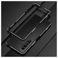 Polar Lights Style Sony Xperia 1 IV Metal Bumper - Black / Silver