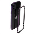 Polar Lights Style iPhone 12 Mini Metal Bumper - Black / Purple