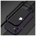 Polar Lights Style iPhone 12 Mini Metal Bumper - Black / Purple