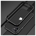 Polar Lights Style iPhone 12 Mini Metal Bumper - Black / Silver