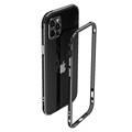 Polar Lights Style iPhone 12 Pro Metal Bumper - Black / Silver