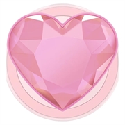 PopSockets Round MagSafe PopGrip Expanding Stand & Grip - Crystal Heart / Pink