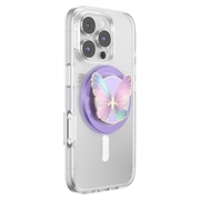 PopSockets Round MagSafe PopGrip Expanding Stand & Grip - Enamel Butterfly Prism