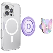 PopSockets Round MagSafe PopGrip Expanding Stand & Grip - Enamel Butterfly Prism