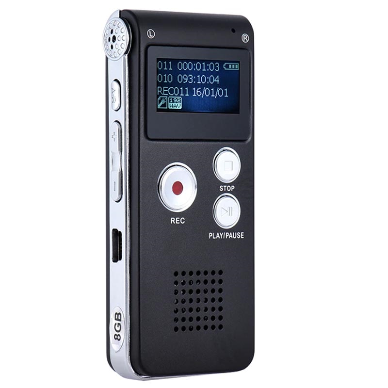 Portable Digital Voice Recorder SK012 Black