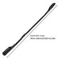 Portable Fishing Rod Tip/Butt Protector Cover - 60-130cm - Black