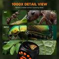 Portable Kids Digital Microscope for Nature Exploration - Black / Orange