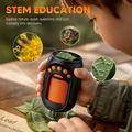 Portable Kids Digital Microscope for Nature Exploration - Black / Orange