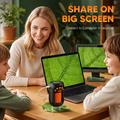 Portable Kids Digital Microscope for Nature Exploration - Black / Orange