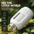 Portable Kids Digital Microscope for Nature Exploration - White