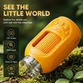 Portable Kids Digital Microscope for Nature Exploration - Yellow