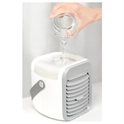 Portable Mini Evaporative Air Cooler with Humidifier and Air Purifier - White