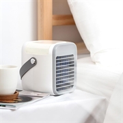 Portable Mini Evaporative Air Cooler with Humidifier and Air Purifier - White