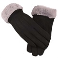 Premium Elegant Winter Touch Screen Gloves - Black