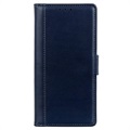 Premium Samsung Galaxy A10 Wallet Case with Kickstand Feature - Blue