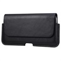 Premium Universal Horizontal Holster Leather Case - 6.7" - Black