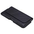 Premium Universal Horizontal Holster Leather Case - 6.7" - Black