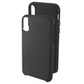 Prio Double Shell iPhone X / iPhone XS Hybrid Case - Black