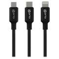 Prio High-Speed 3-in-1 Charging Cable - 1.2m - Black