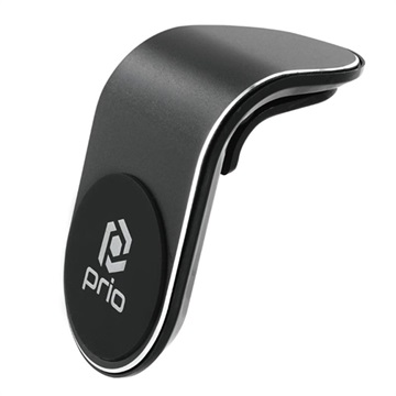 Prio L-Shape Universal Magnetic Air Vent Car Holder - Black