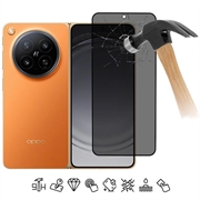 Oppo Find N6 Privacy Full Cover Tempered Glass Screen Protector - Black Edge