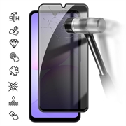 Samsung Galaxy A08 Privacy Full Cover Tempered Glass Screen Protector - Black Edge