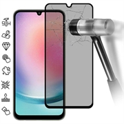 Samsung Galaxy A25 Privacy Full Cover Tempered Glass Screen Protector - Black Edge