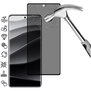 Custodia Glitterata Con Vetro Temperato Per Redmi Note 13 Pro Plus/Pro+ – Cover Antiurto Nera Con Protezione Schermo Inclusa