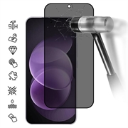 Xiaomi Redmi Note 17 Pro Max Privacy Full Cover Tempered Glass Screen Protector - Black Edge