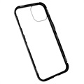 iPhone 14 Max Magnetic Case with Tempered Glass - Black