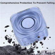 Protective TPU Case for Samsung Galaxy Ring Charging Case - Transparent Blue