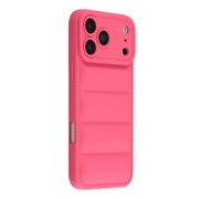 iPhone 17 Pro Max Puffer Jacket Shockproof TPU Case - Hot Pink