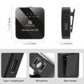Puluz PU646B Wireless Clip-on Lavalier Microphone with Type-C Receiver - Black