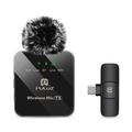 Puluz PU646B Wireless Clip-on Lavalier Microphone with Type-C Receiver - Black
