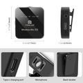 Puluz PU648B Dual Wireless Lavalier Microphone with Type-C Receiver - 2 Pcs. - Black