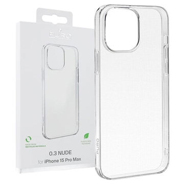 iPhone 15 Pro Max Puro 0.3 Nude TPU Case - Transparent