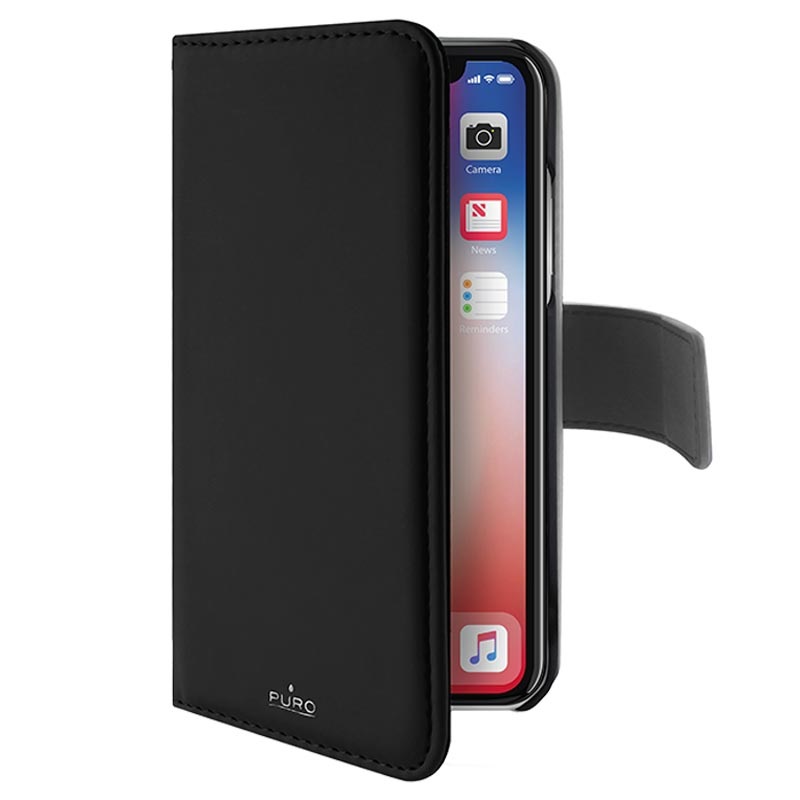 Puro 2-in-1 iPhone X / iPhone XS Detachable Wallet Case - Black