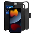 Puro 2-in-1 Magnetic iPhone 13 Mini Wallet Case - Black