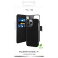 Puro 2-in-1 Magnetic iPhone 13 Pro Max Wallet Case - Black