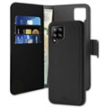 Puro 2-in-1 Samsung Galaxy A42 5G Magnetic Wallet Case - Black