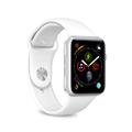 Apple Watch Series Ultra/8/SE (2022)/7/SE/6/5/4/3/2/1 Puro Icon Silicone Band - 49mm/45mm/44mm/42mm - White