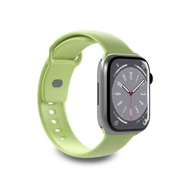 Puro Icon Apple Watch Series Ultra/8/SE (2022)/7/SE/6/5/4/3/2/1 Silicone Band - 49mm/45mm/44mm/42mm - Light Green