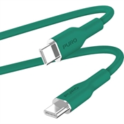Puro Icon Soft USB-C / USB-C Cable - 1.5m - Dark Green