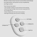 Q1 Mini Wireless Massage Pads with Remote Control - White