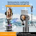 Q15 AI Smart Tracking Phone Gimbal with Cooler for Live Streaming - Black